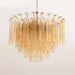 Golden Amber Glass Chandelier Vakkerlight