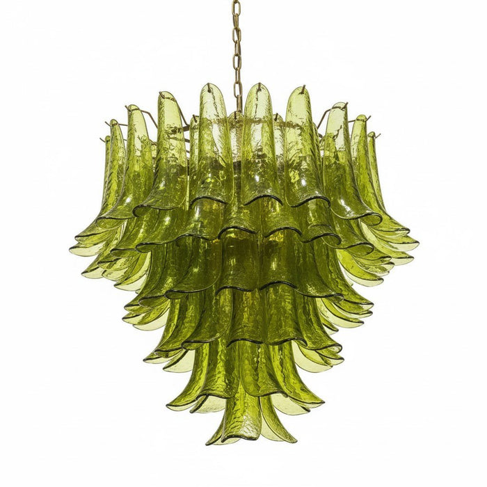 Green Petalo Chandelier Vakkerlight