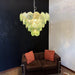 Green Glass Disc Chandelier Vakkerlight