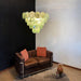 Green Glass Disc Chandelier Vakkerlight