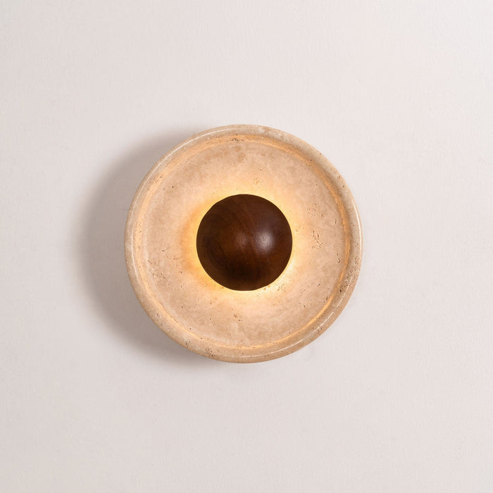 Halo Travertine Wall Light Vakkerlight