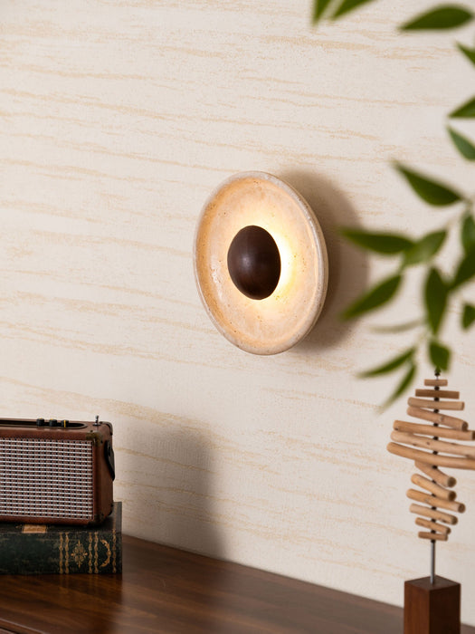 Halo Travertine Wall Light Vakkerlight