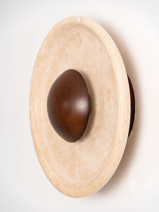 Halo Travertine Wall Light Vakkerlight