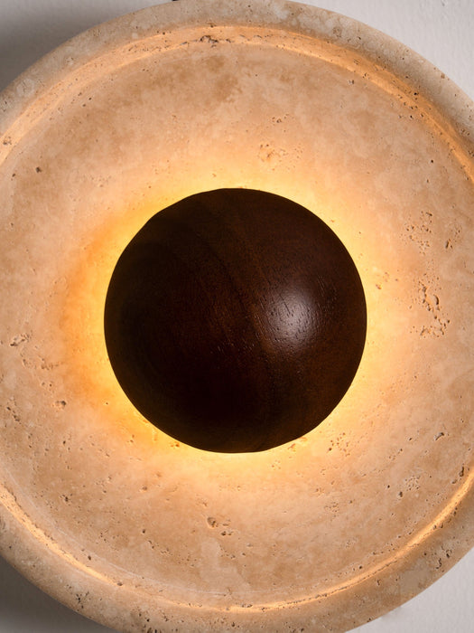 Halo Travertine Wall Light Vakkerlight