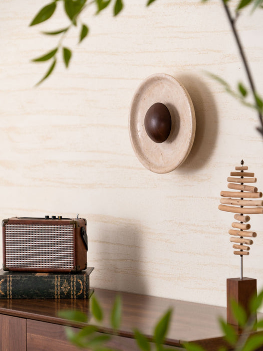 Halo Travertine Wall Light Vakkerlight