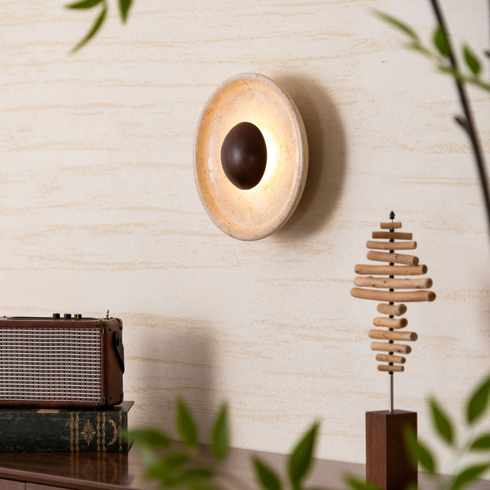 Halo Travertine Wall Light Vakkerlight