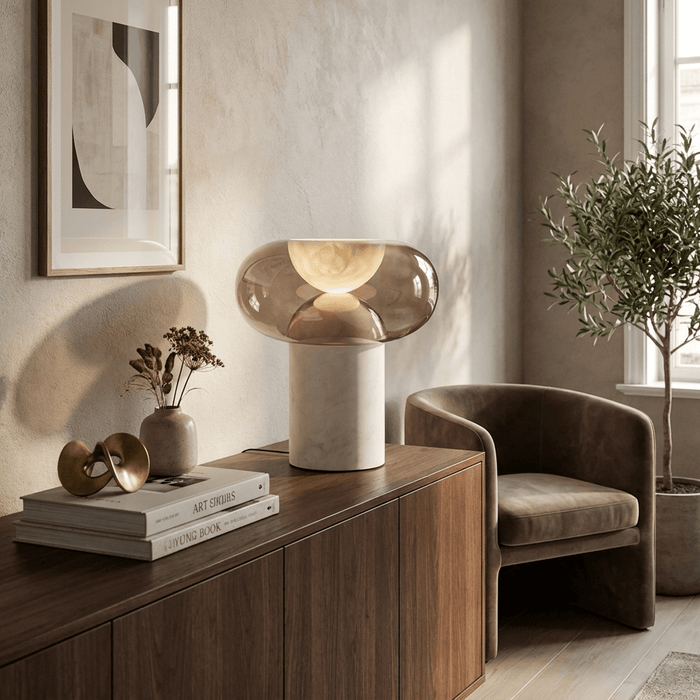 Halo Alabaster Table Lamp Vakkerlight
