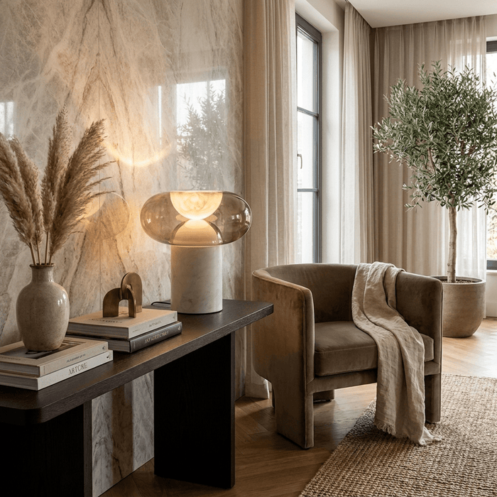 Halo Alabaster Table Lamp Vakkerlight