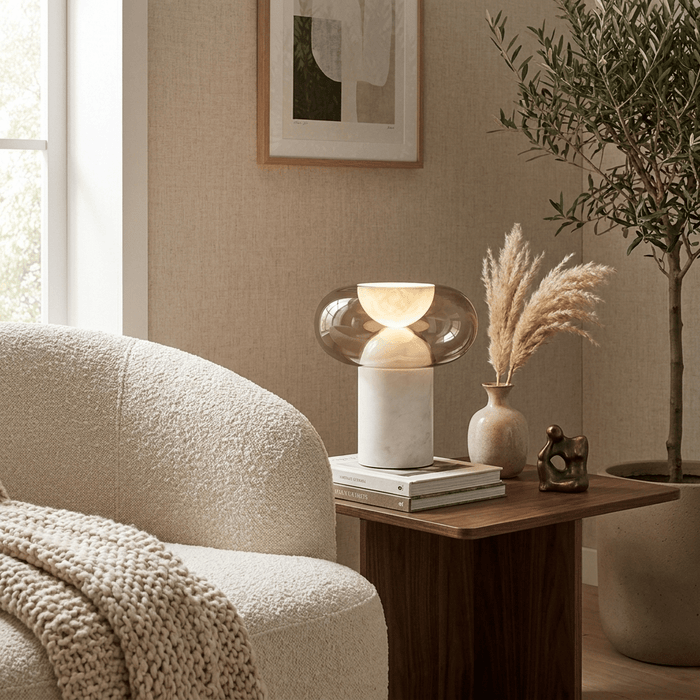 Halo Alabaster Table Lamp Vakkerlight