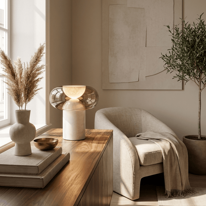 Halo Alabaster Table Lamp Vakkerlight