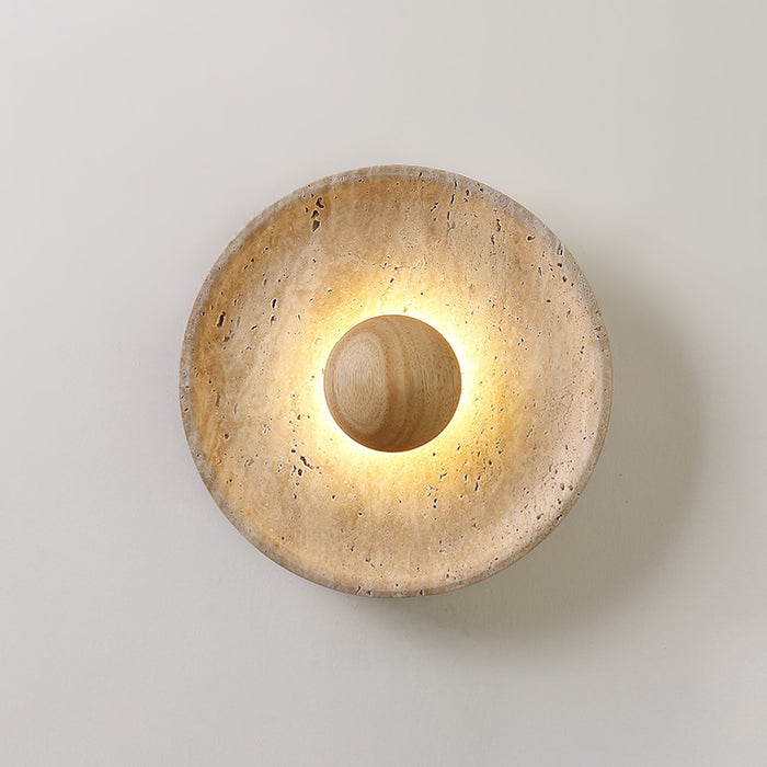 Halo Travertine Wall Light Vakkerlight