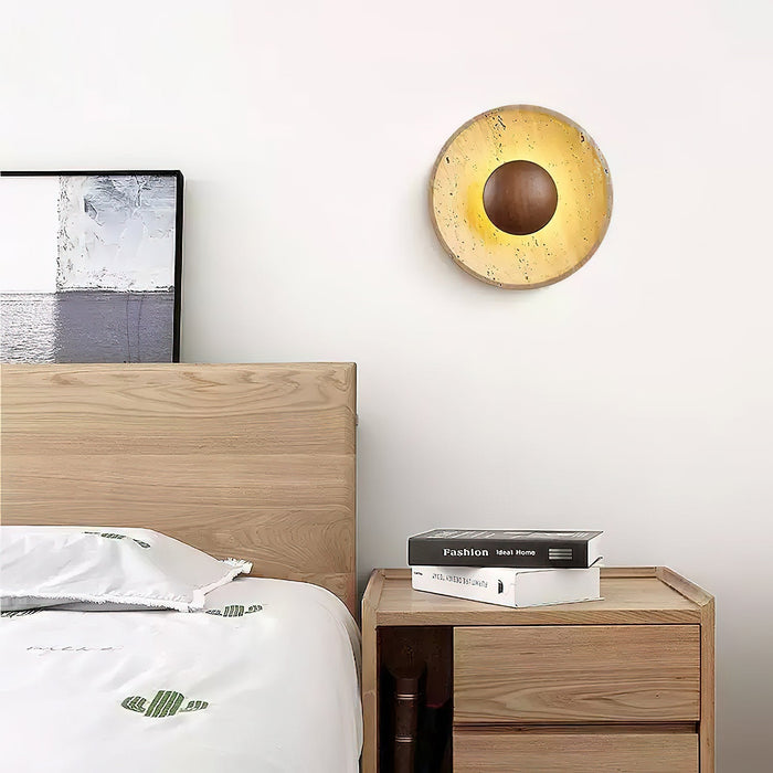 Halo Travertine Wall Light Vakkerlight