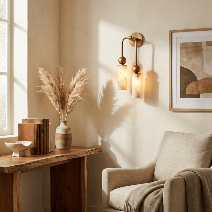 Harlin Alabaster Wall Lamp Vakkerlight