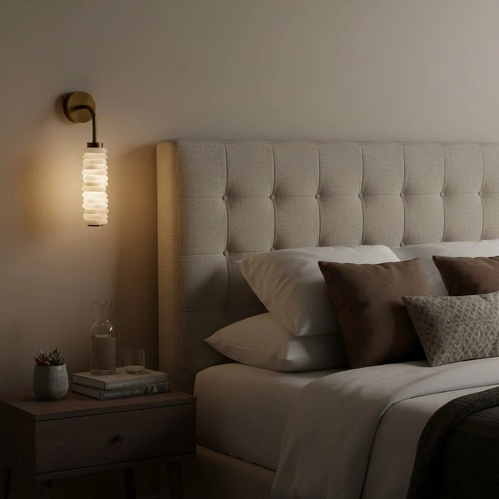 Helix Alabaster Wall Lamp Vakkerlight