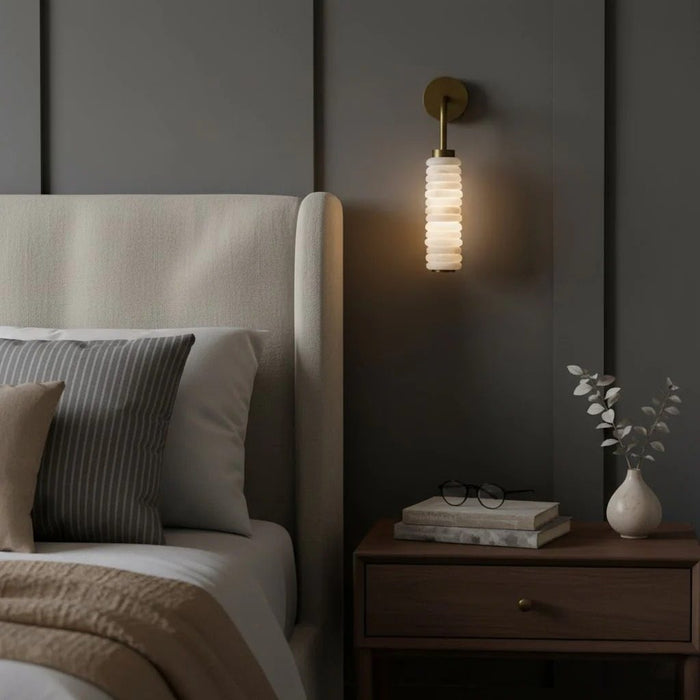 Helix Alabaster Wall Lamp Vakkerlight