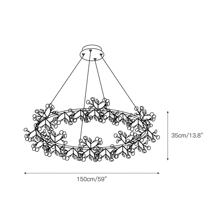 Heracleum Round Chandelier