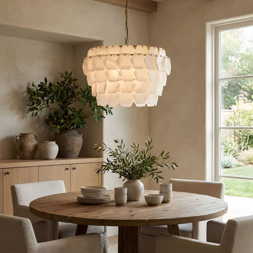 Hexa Cloud Alabaster Pendant Light Vakkerlight