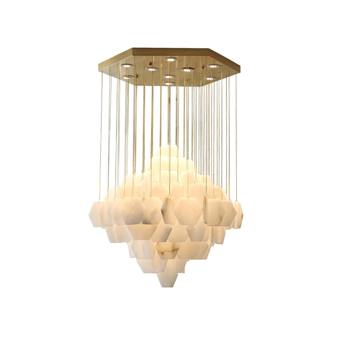 Hexa Alabaster Cascade Chandelier Vakkerlight