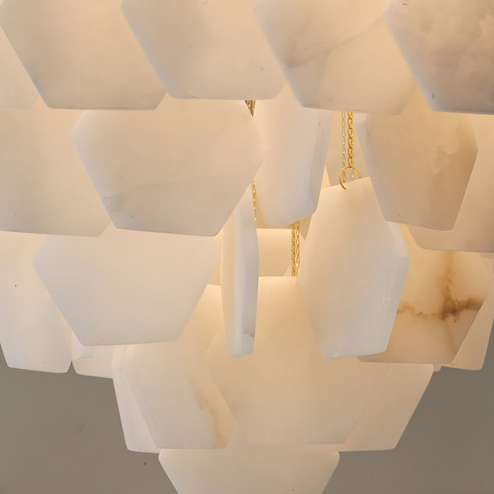 Hexa Alabaster Cascade Chandelier Vakkerlight
