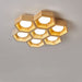 Honeycomb Travertine Ceiling Lamp Vakkerlight