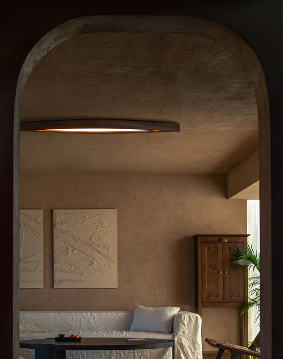Horizon Linear Wood Ceiling Lamp Vakkerlight