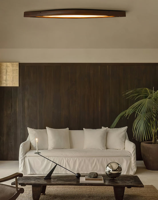 Horizon Linear Wood Ceiling Lamp Vakkerlight