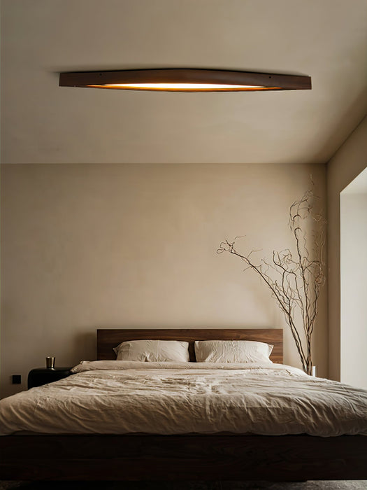 Horizon Linear Wood Ceiling Lamp Vakkerlight