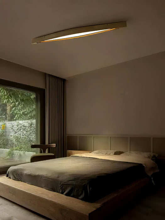 Horizon Linear Wood Ceiling Lamp Vakkerlight