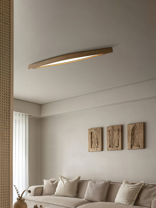 Horizon Linear Wood Ceiling Lamp Vakkerlight