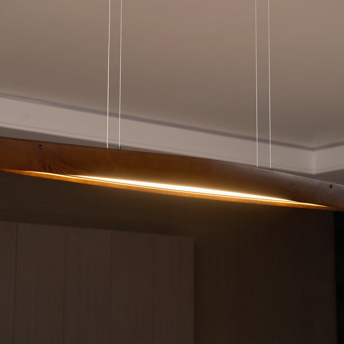 Horizon Linear Wood Pendant Lamp