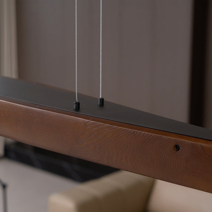 Horizon Linear Wood Pendant Lamp