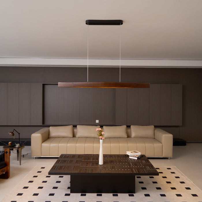 Horizon Linear Wood Pendant Lamp
