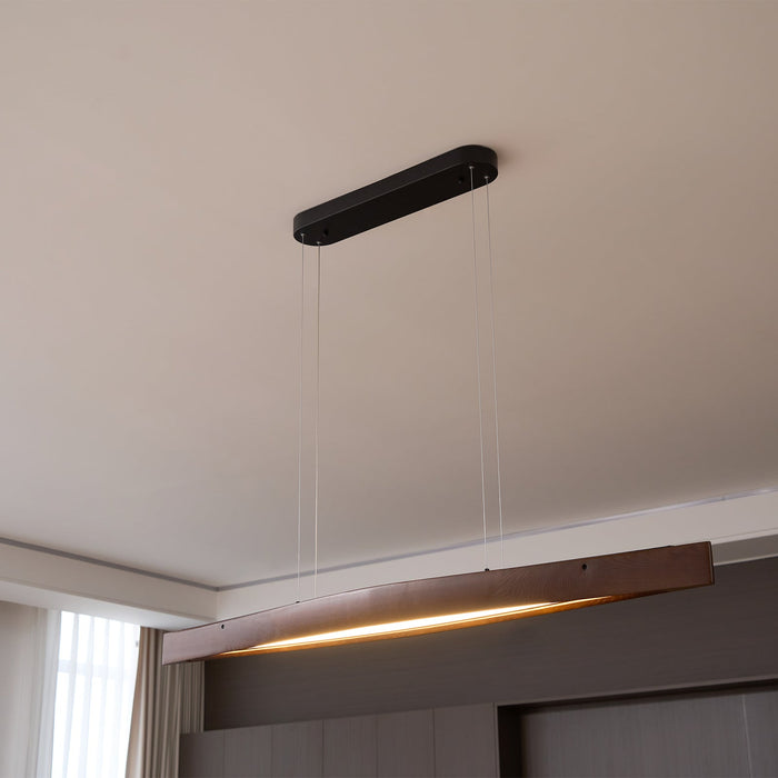 Horizon Linear Wood Pendant Lamp