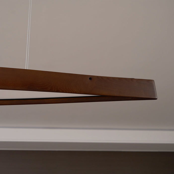 Horizon Linear Wood Pendant Lamp