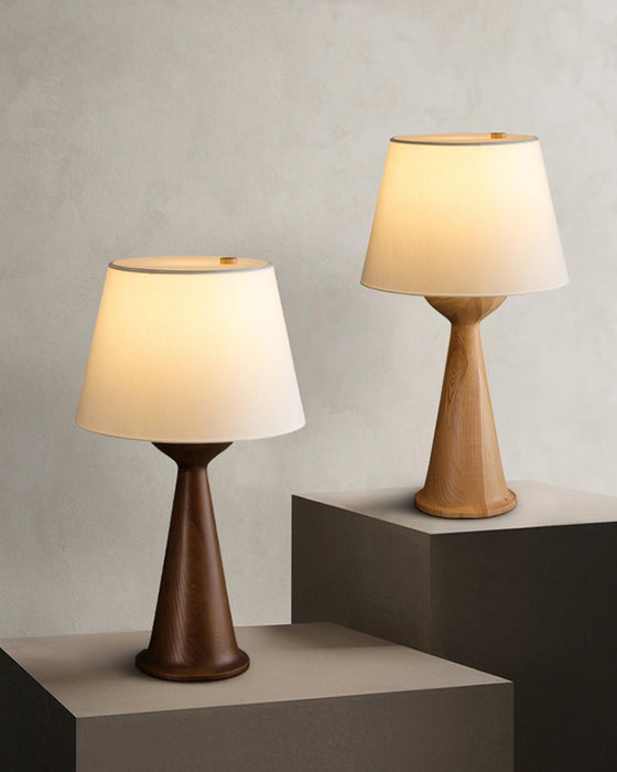 Hourglass Wood Table Lamp Vakkerlight