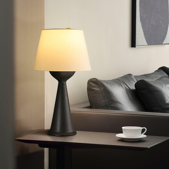 Hourglass Wood Table Lamp Vakkerlight