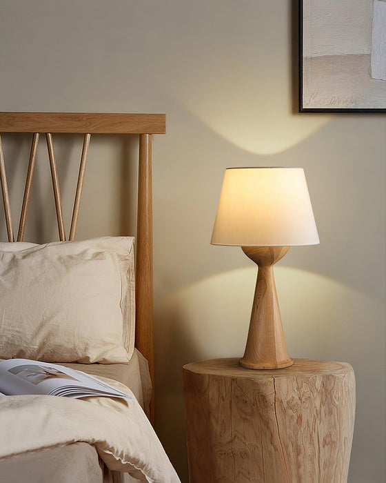 Hourglass Wood Table Lamp Vakkerlight