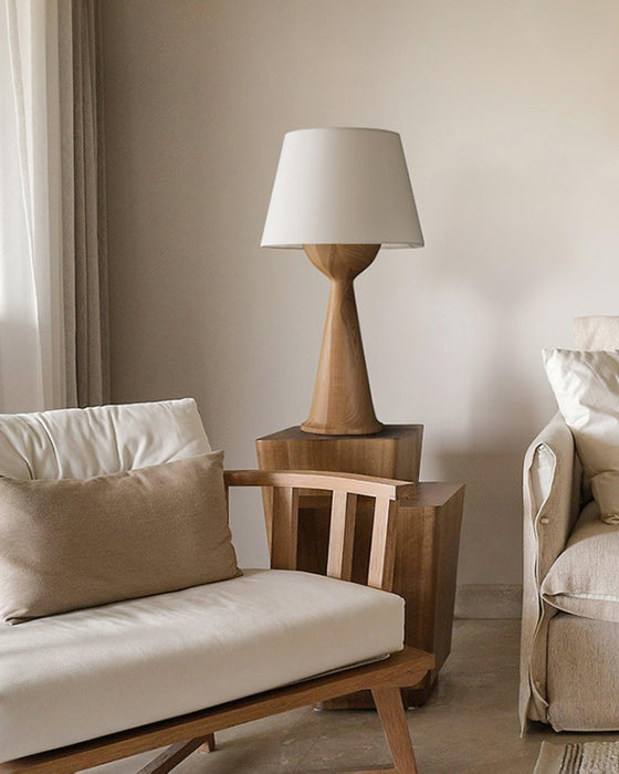 Hourglass Wood Table Lamp Vakkerlight