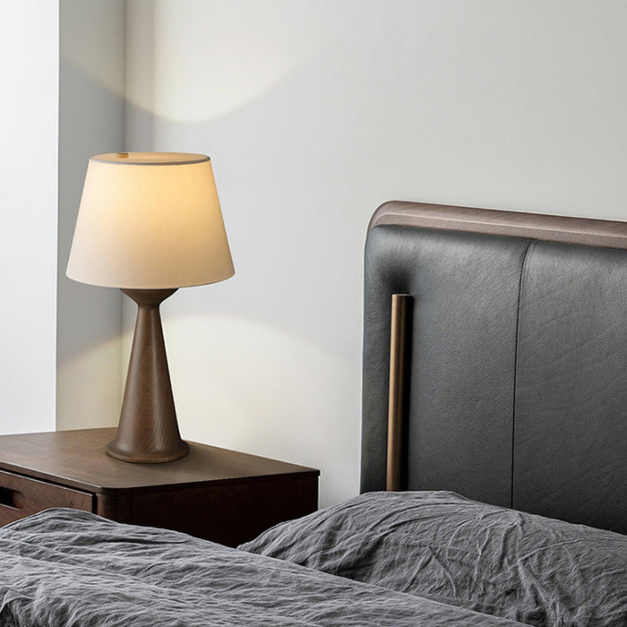 Hourglass Wood Table Lamp Vakkerlight