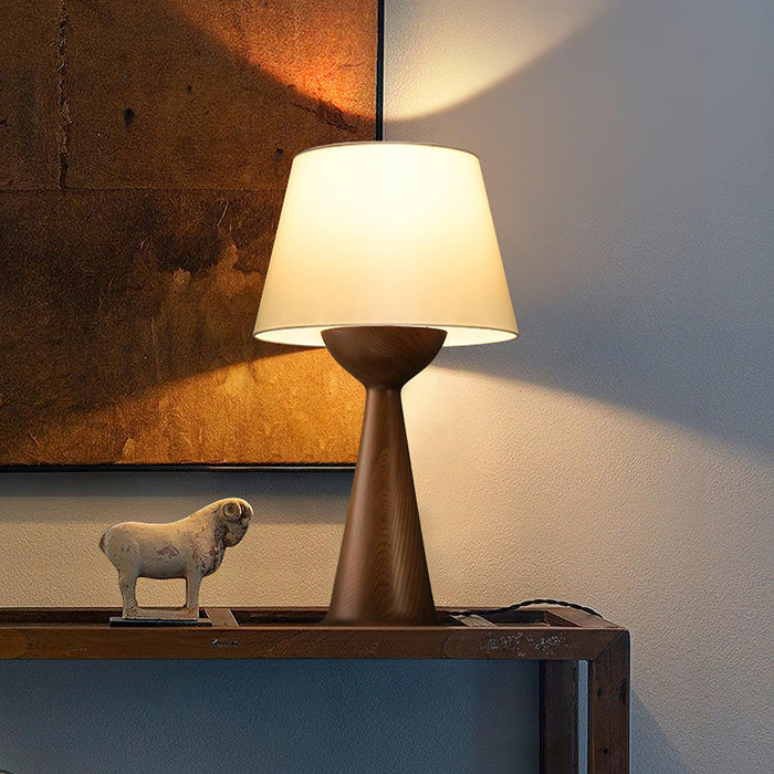 Hourglass Wood Table Lamp Vakkerlight