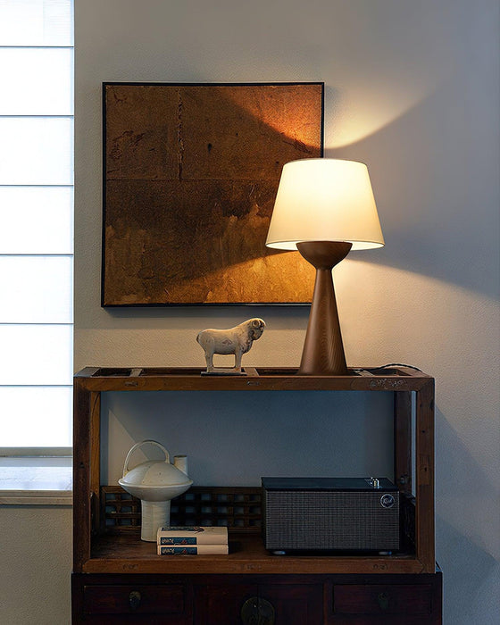Hourglass Wood Table Lamp Vakkerlight