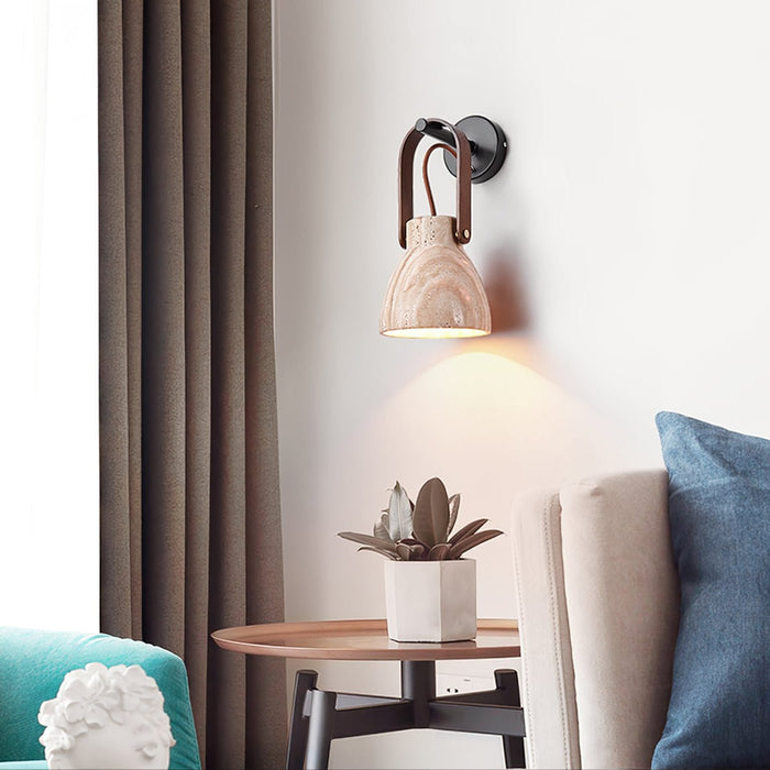 Lanta Arc Stone Sconce Vakkerlight