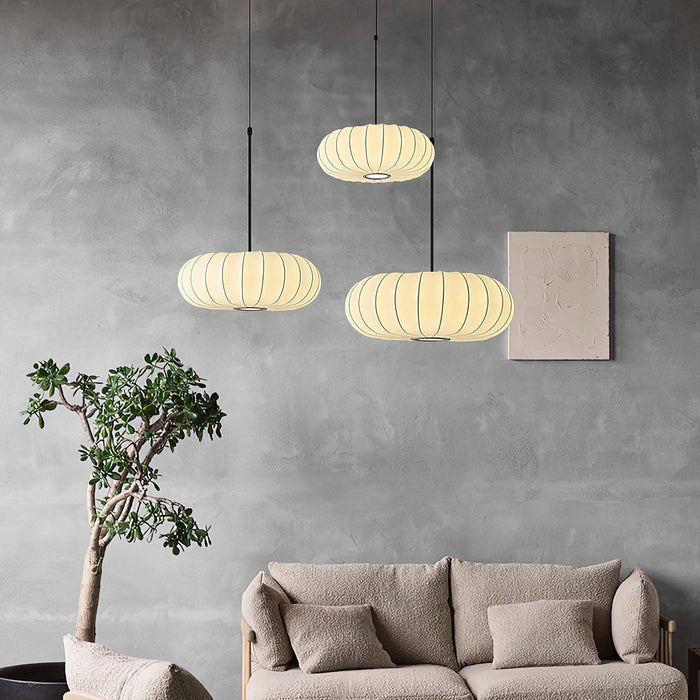 Lantern Silk Pendant Lamp