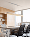 Linear Travertine Suspension Lamp Vakkerlight