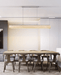 Linear Travertine Suspension Lamp Vakkerlight