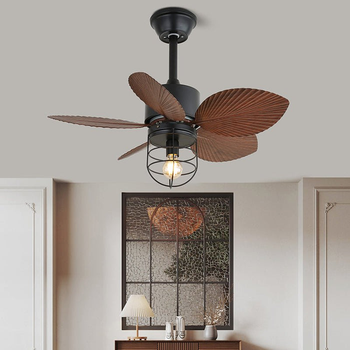 Loft Blade Cage Ceiling Fan Light Vakkerlight