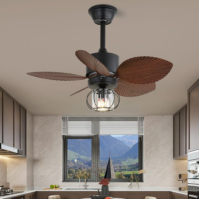 Loft Blade Cage Ceiling Fan Light Vakkerlight