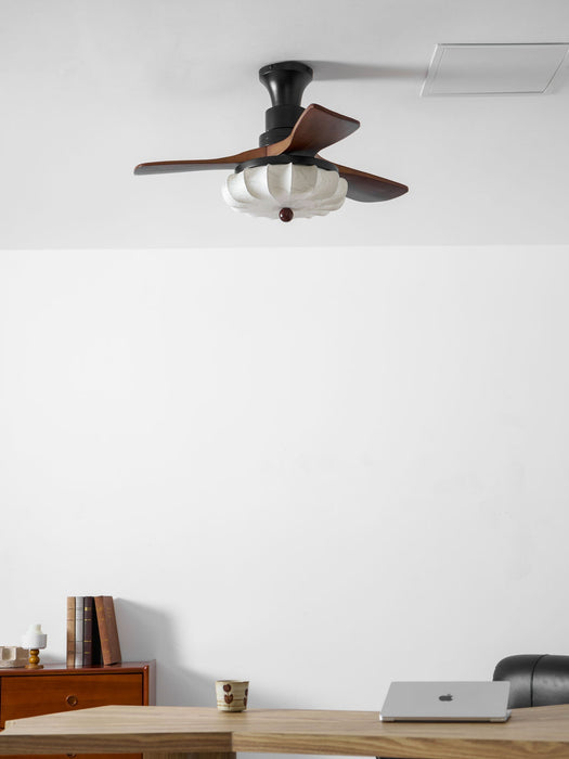 Lotus Bloom Ceiling Fan Light Vakkerlight