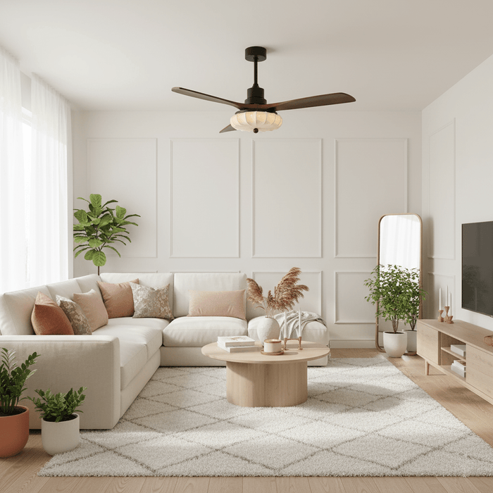 Lotus Bloom Ceiling Fan Light Vakkerlight