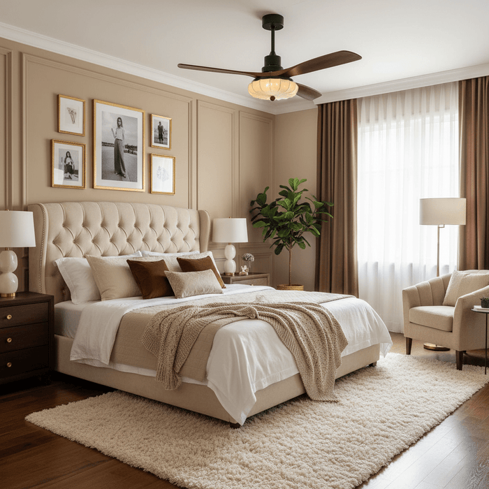 Lotus Bloom Ceiling Fan Light Vakkerlight